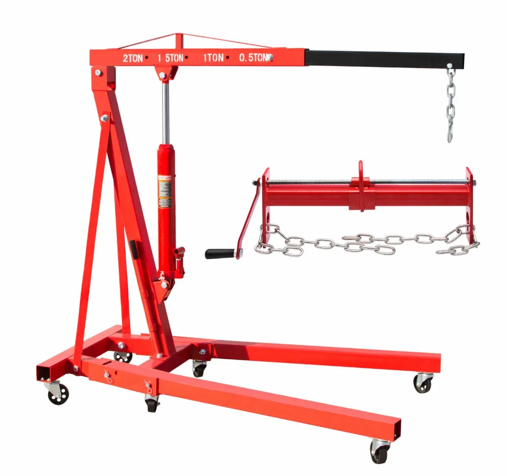 2000 KG Werkstattkran Kran Motorheber klappbar 2 t + Balancierer Motorheber